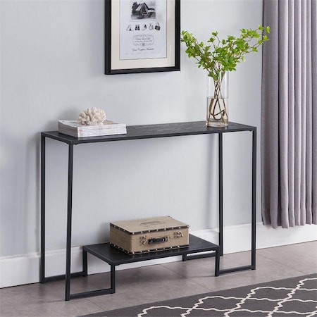 Hypersign Digital Signage Tristate Apartment Furnishres  Sitka Console Table - Black & Grey, 30 x 44 x 13 in. C1322
